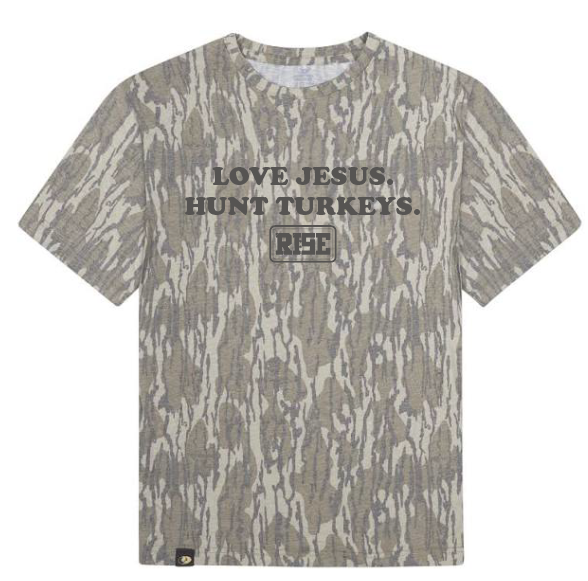 YOUTH MODEL - LOVE JESUS. HUNT TURKEYS. Tee