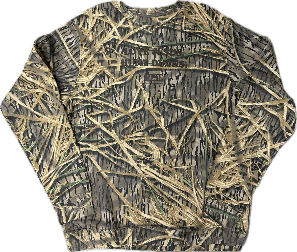 LOVE JESUS. HUNT DUCKS. - Crewneck Sweatshirt