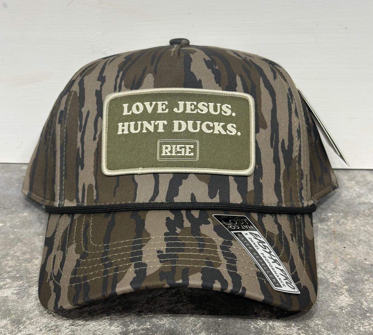 LOVE JESUS. HUNT DUCKS. Patch Hat - LOST SA7AGE Pro