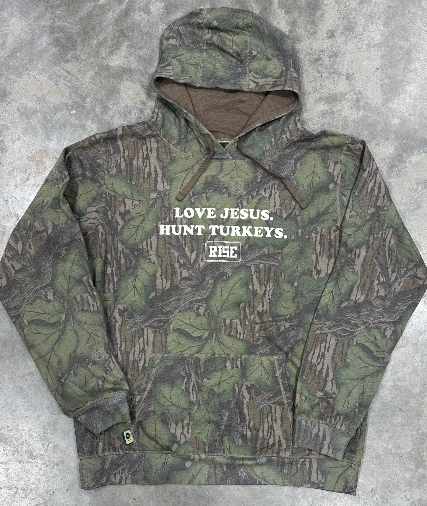 LOVE JESUS. HUNT TURKEYS. Hooded sweatshirt