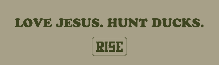 LOVE JESUS. HUNT DUCKS. - BUMPER STICKER