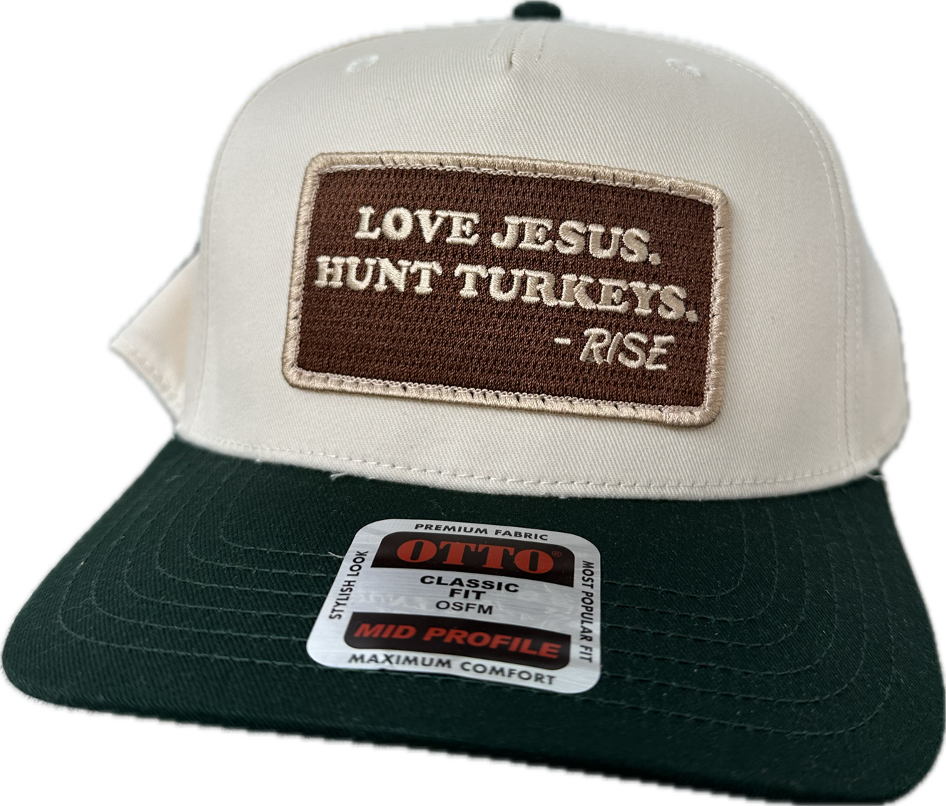 LOVE JESUS. HUNT TURKEYS. Patch Hat - Otto
