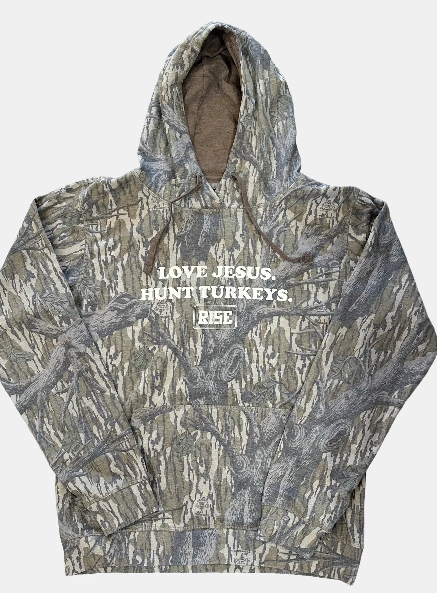LOVE JESUS. HUNT TURKEYS. Hooded sweatshirt