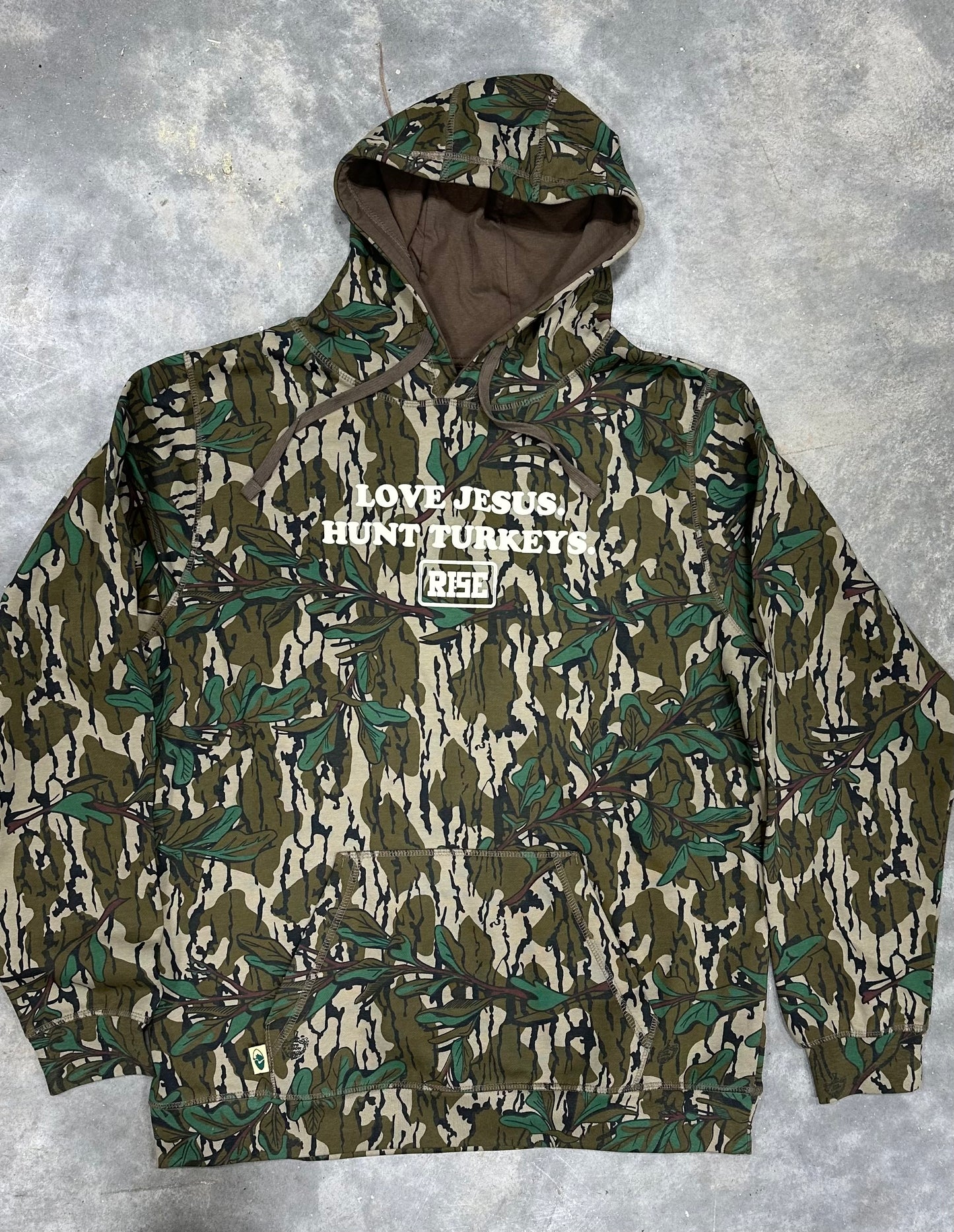 LOVE JESUS. HUNT TURKEYS. Hooded sweatshirt