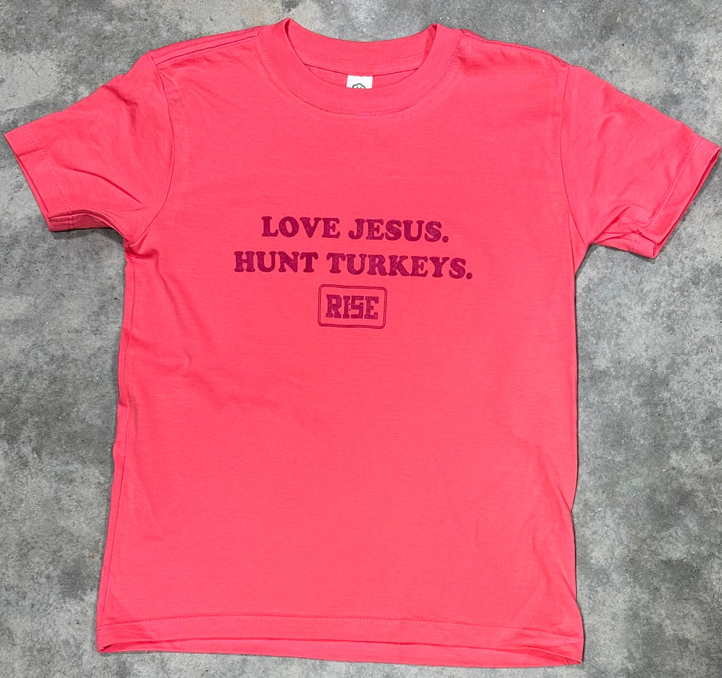 LOVE JESUS. HUNT TURKEYS. - Youth Tee