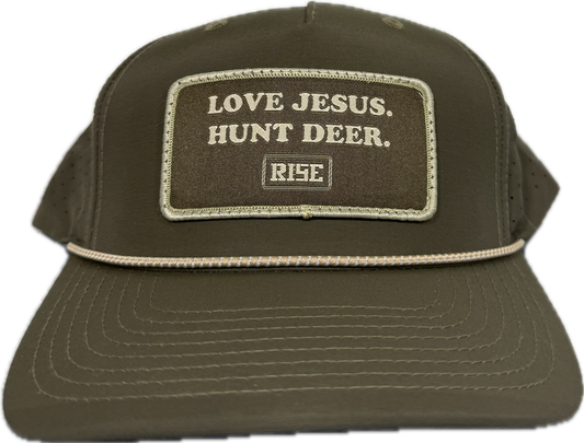 LOVE JESUS. HUNT DEER. - Patch Hat - Richardson 355