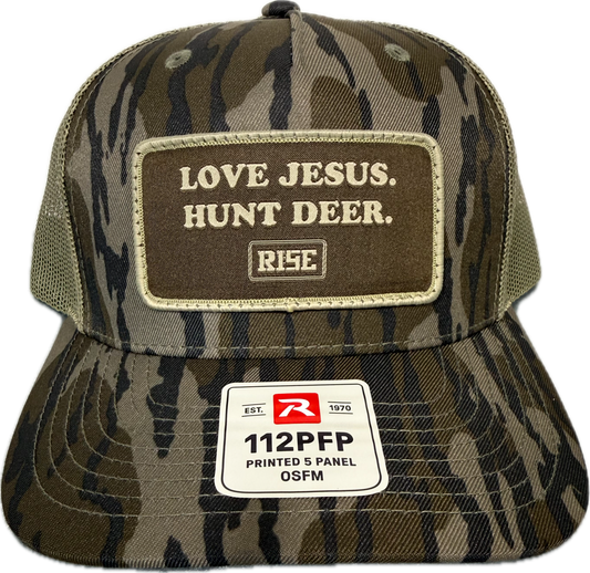 LOVE JESUS. HUNT DEER. - Patch Hat - Richardson 112
