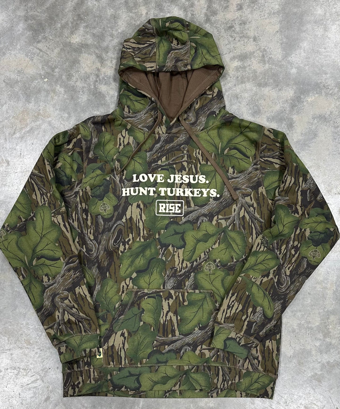 LOVE JESUS. HUNT TURKEYS. Hooded sweatshirt