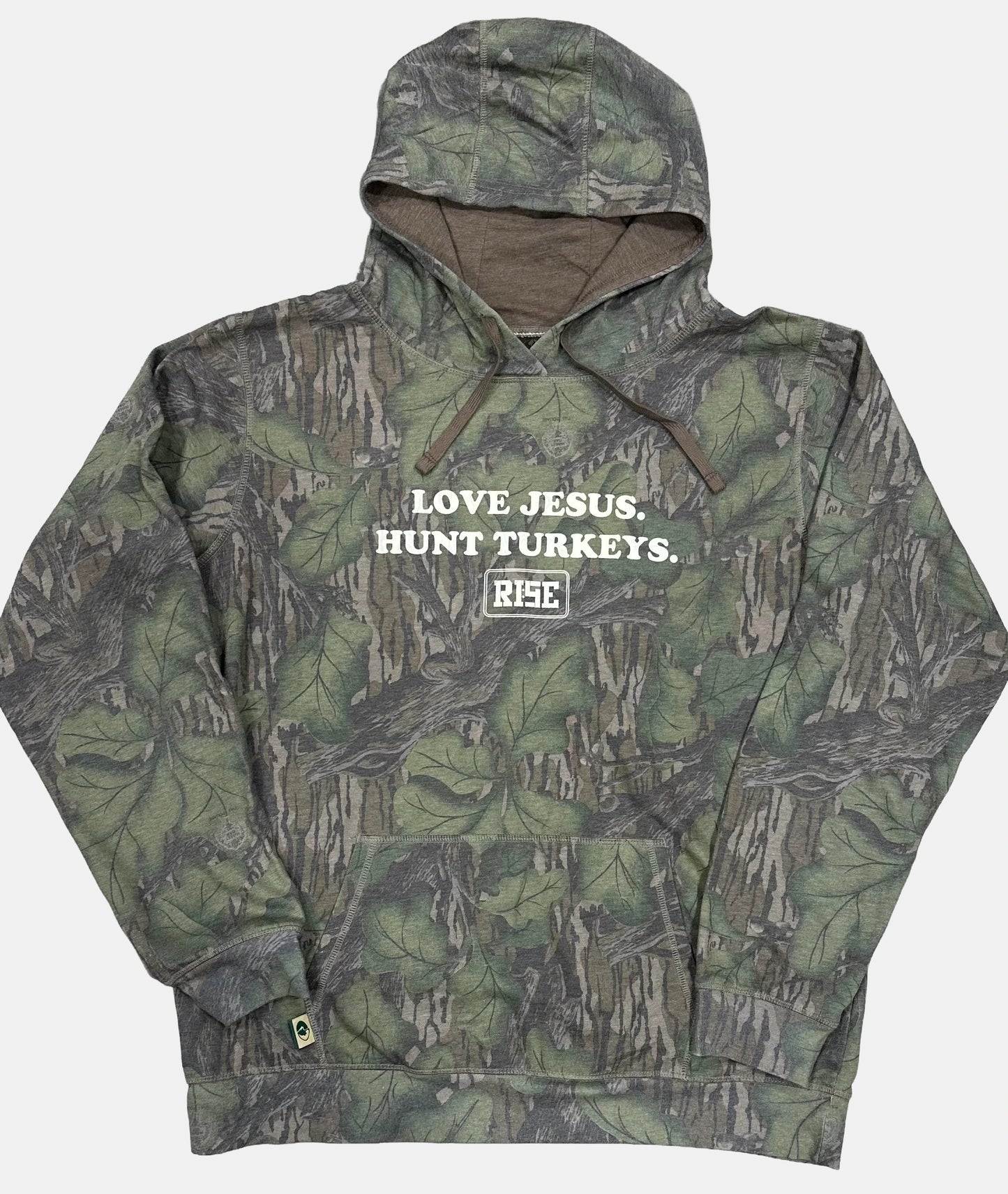 LOVE JESUS. HUNT TURKEYS. Hooded sweatshirt