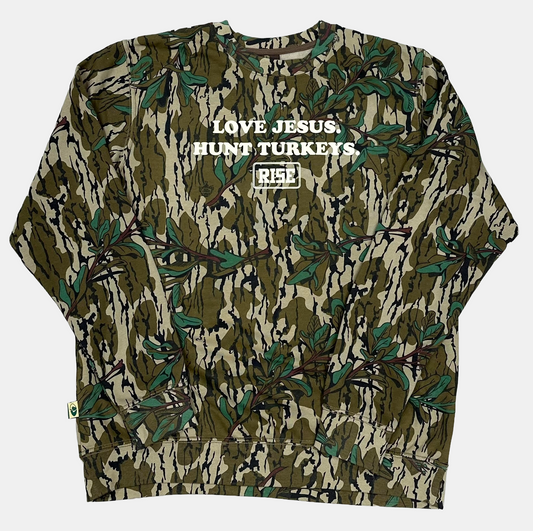 LOVE JESUS. HUNT TURKEYS. - Crewneck Sweatshirt