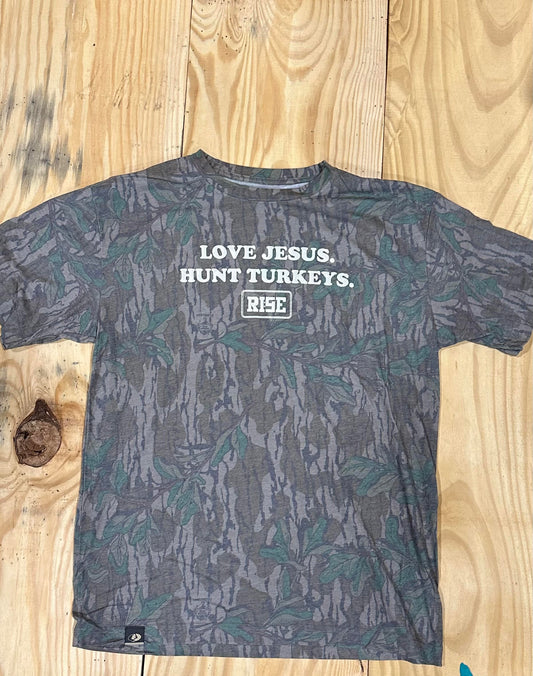 LOVE JESUS. HUNT TURKEYS. Tee