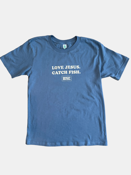 LOVE JESUS. CATCH FISH. - Youth Tee
