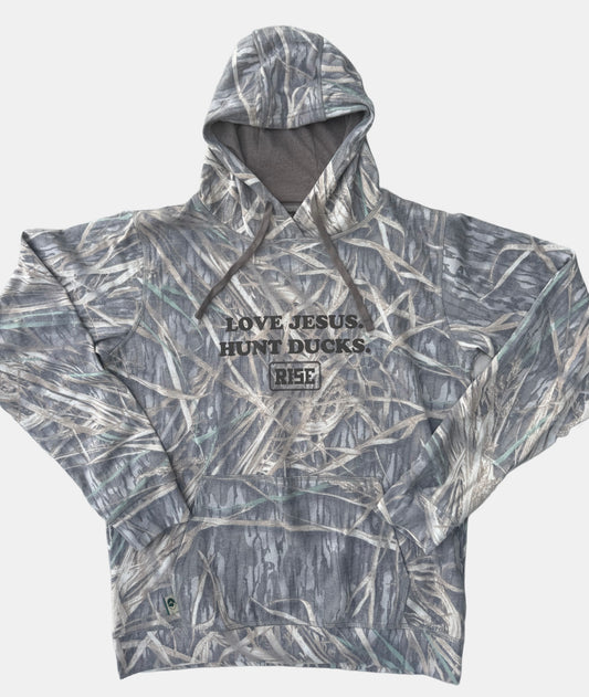 LOVE JESUS. HUNT DUCKS. - Hooded Sweatshirt