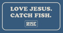 LOVE JESUS. CATCH FISH. - STICKER