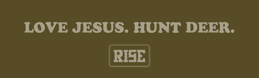 LOVE JESUS. HUNT DEER. - BUMPER STICKER