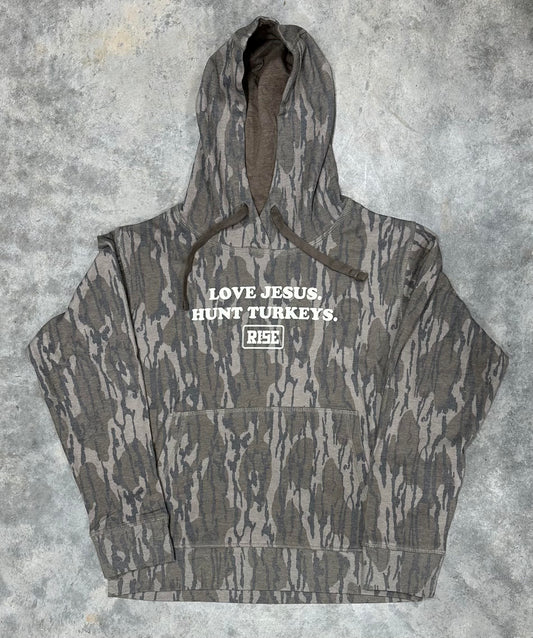 LOVE JESUS.  HUNT TURKEYS - Youth Hoodie