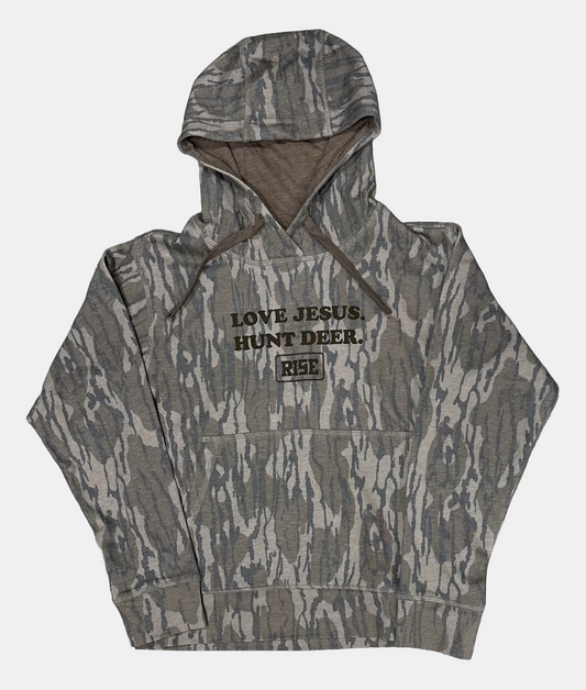LOVE JESUS.  HUNT DEER - Youth Hoodie