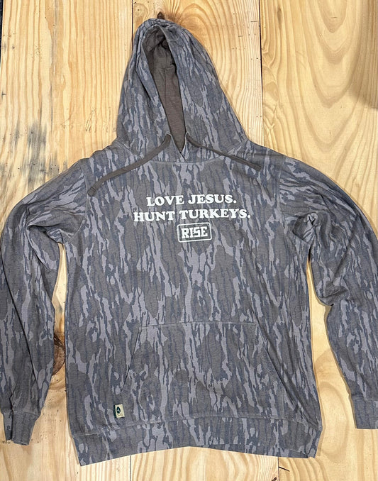 LOVE JESUS. HUNT TURKEYS. Hooded sweatshirt