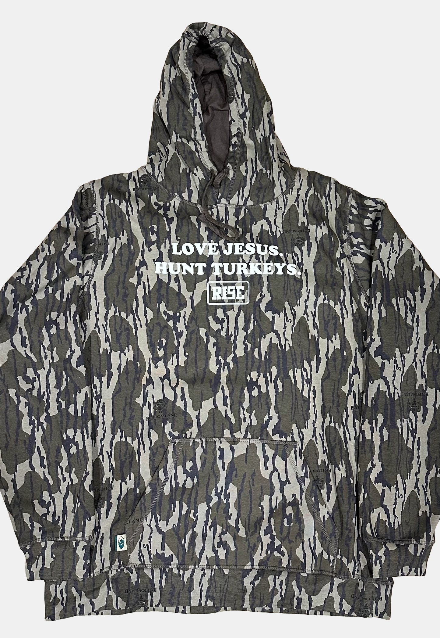 LOVE JESUS. HUNT TURKEYS. Hooded sweatshirt