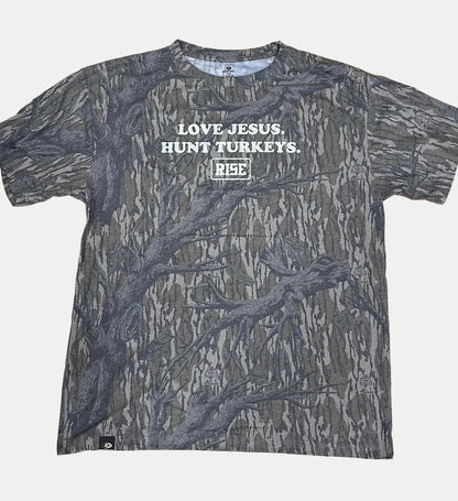 LOVE JESUS. HUNT TURKEYS. Tee