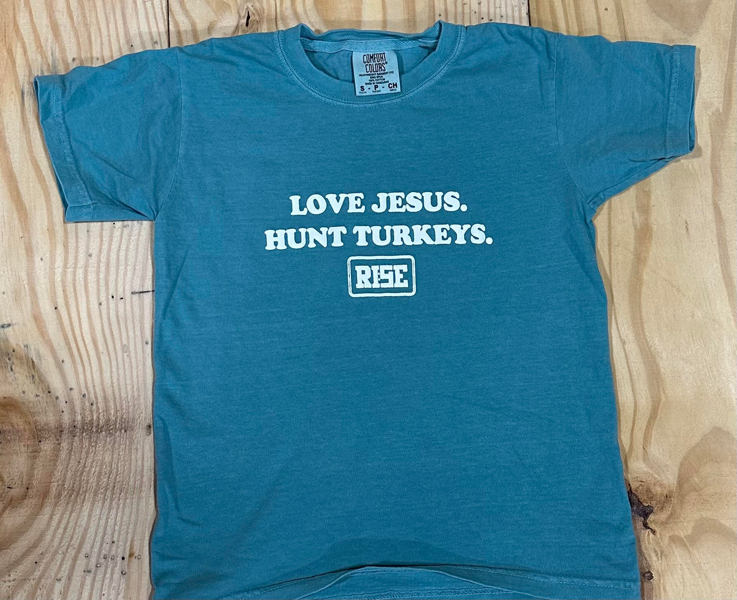 LOVE JESUS. HUNT TURKEYS. - Youth Tee