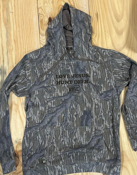 LOVE JESUS. HUNT DEER. Hooded Sweatshirt