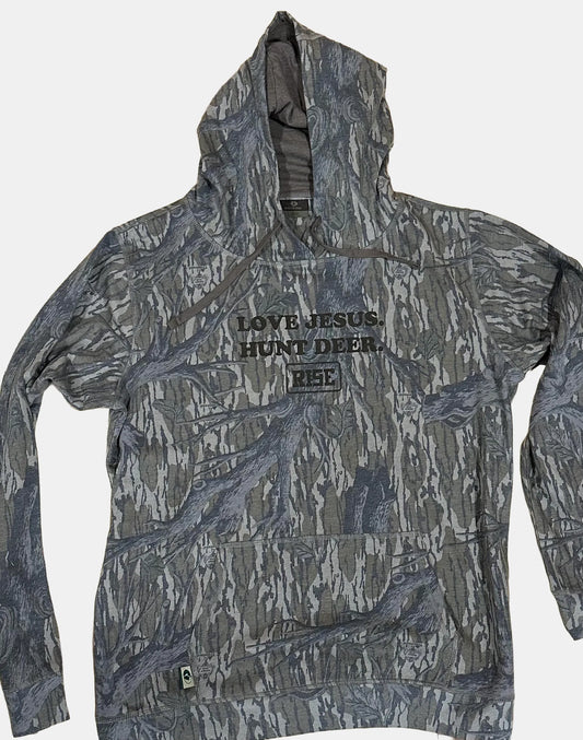 LOVE JESUS. HUNT DEER. Hooded Sweatshirt