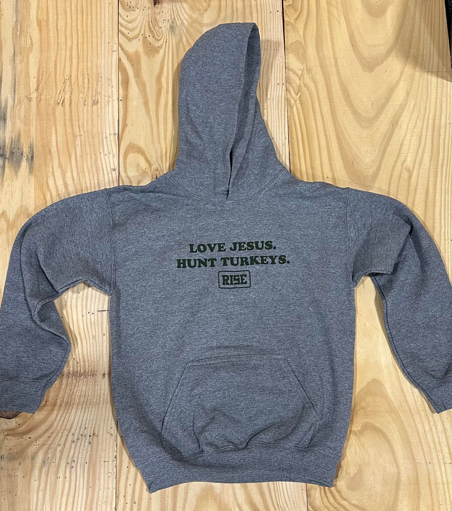 LOVE JESUS.  HUNT TURKEYS - Youth Hoodie