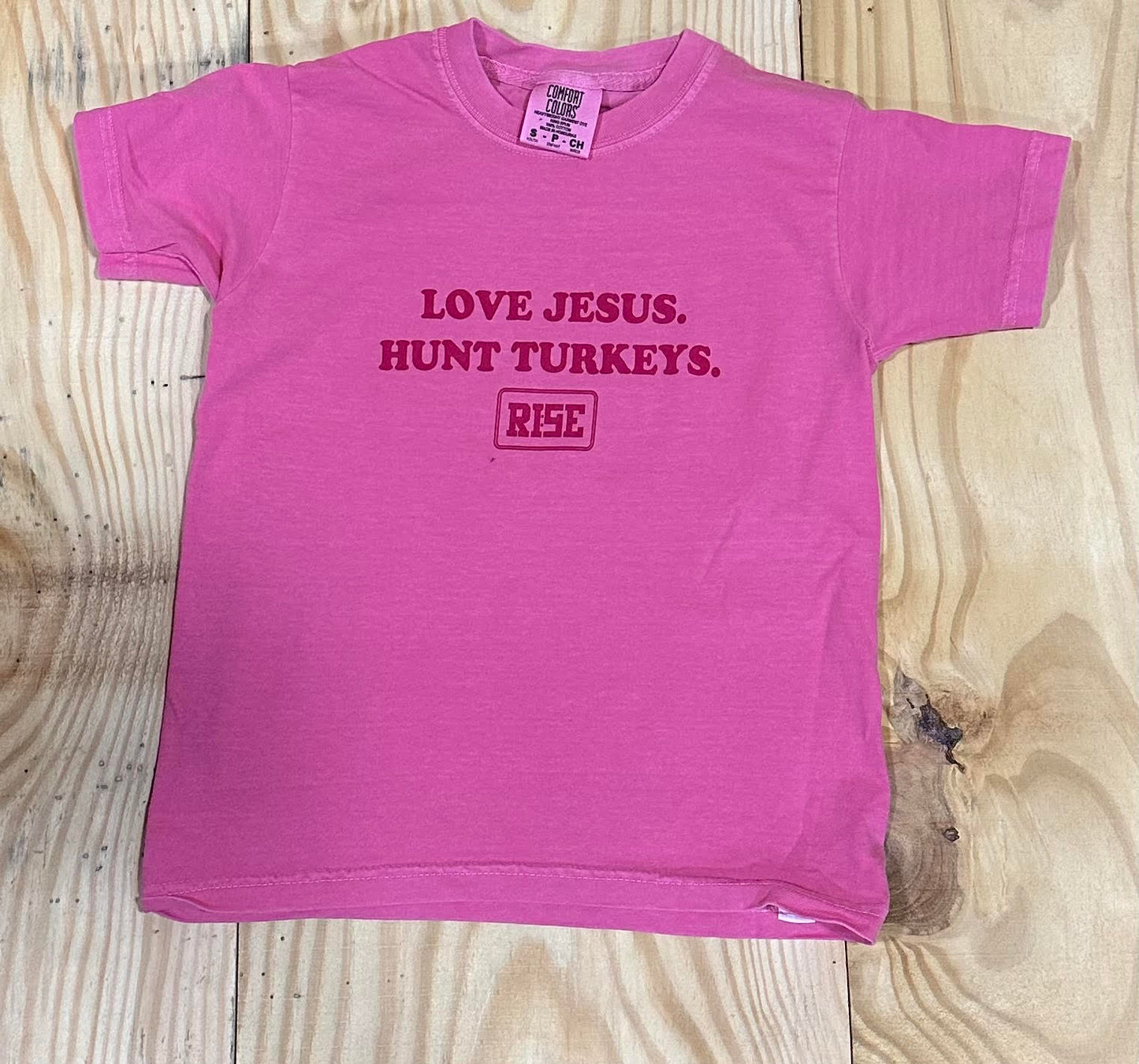 LOVE JESUS. HUNT TURKEYS. - Youth Tee