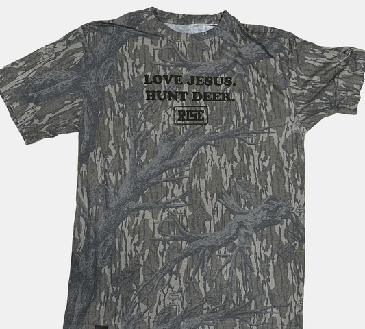 LOVE JESUS. HUNT DEER. Tee