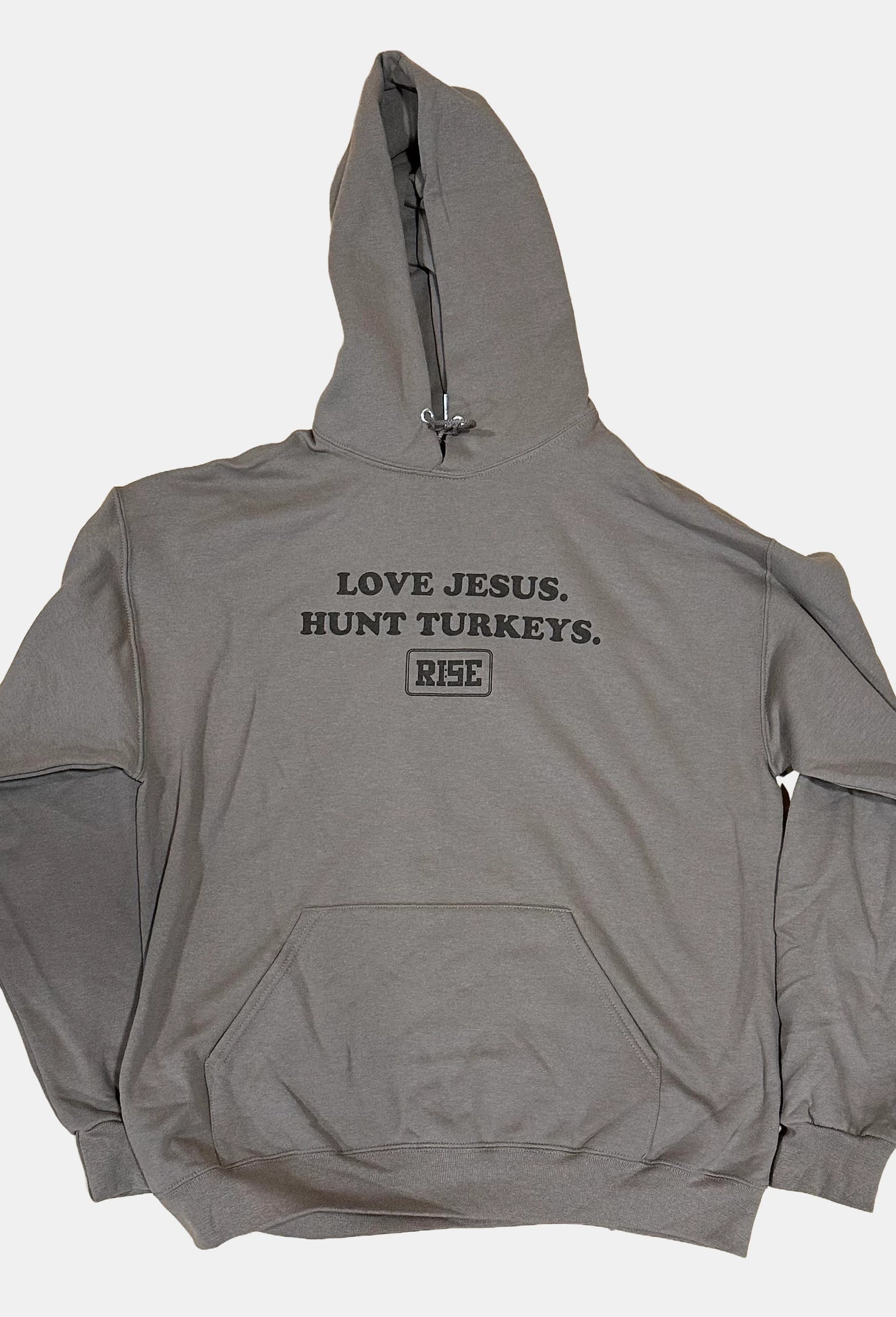 LOVE JESUS. HUNT TURKEYS. Hooded sweatshirt