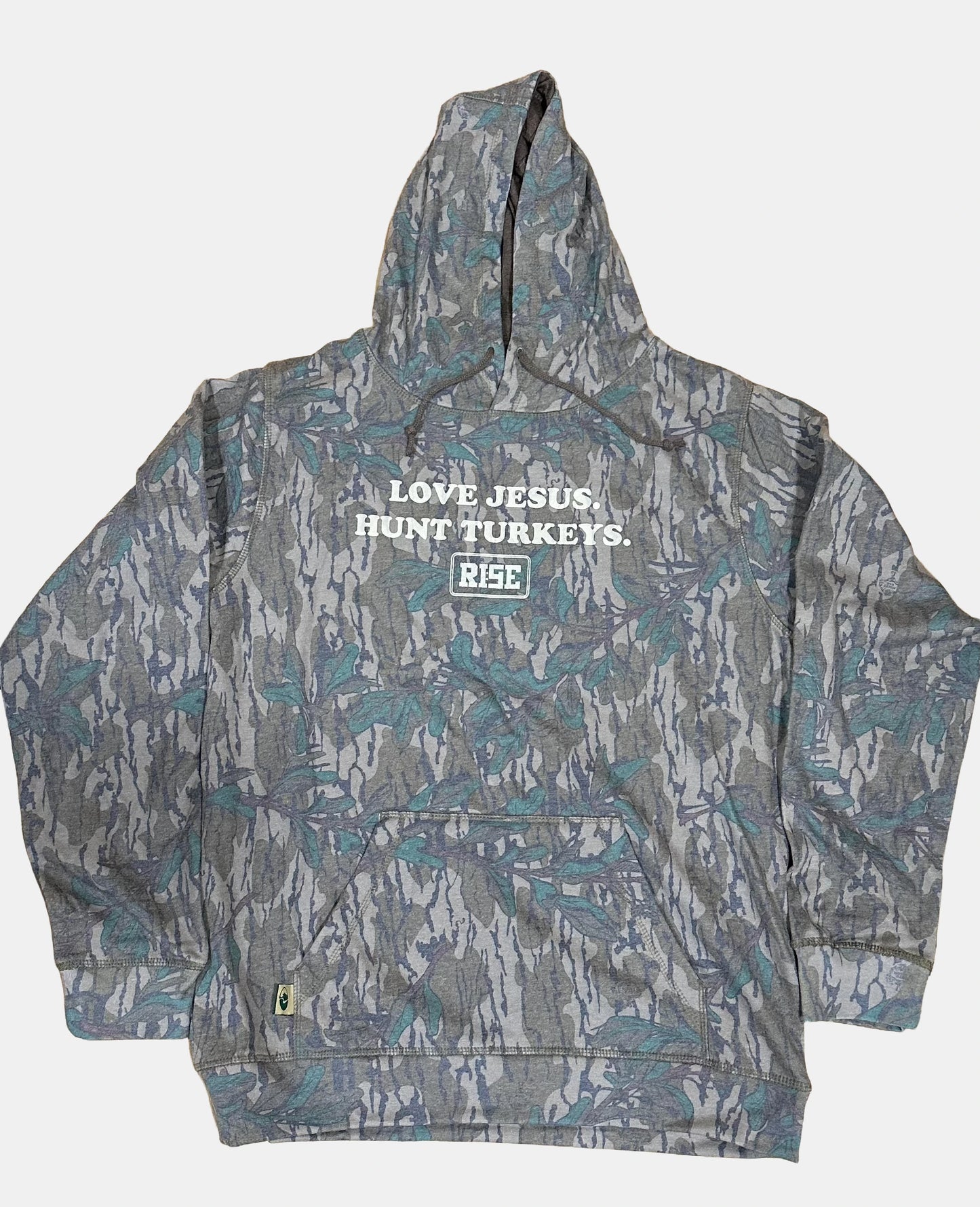 LOVE JESUS. HUNT TURKEYS. Hooded sweatshirt